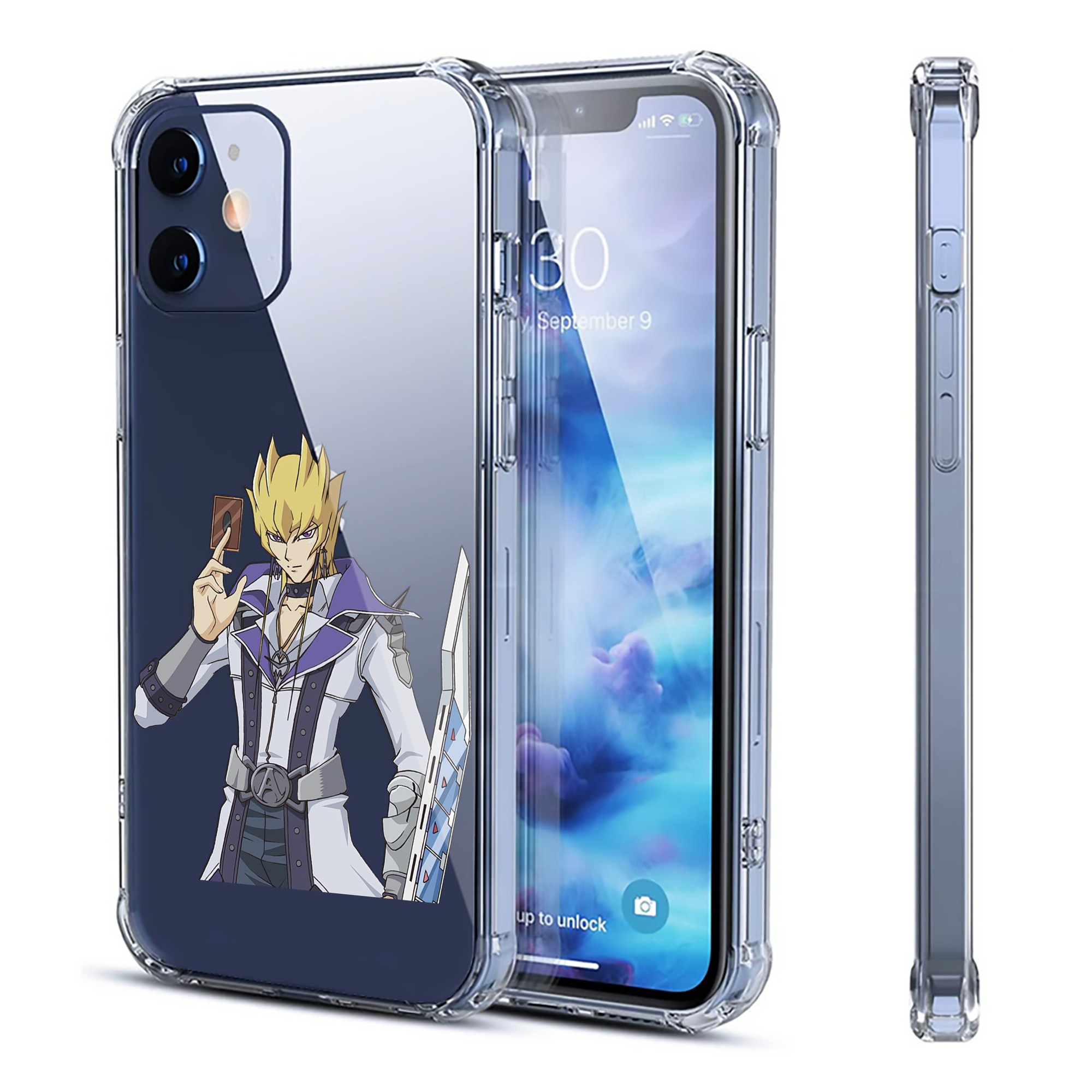 （画像用） 遊☆戯☆王 Yu-Gi-Oh! 【iPhone 12シリーズ対応】透明スマホケース（クリアソフトケース）